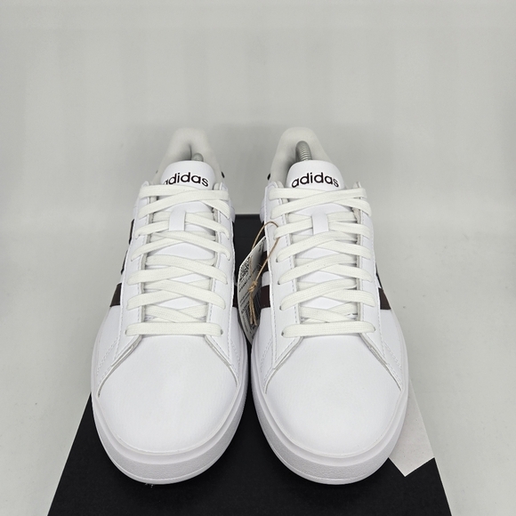 New Adidas Grand Court 2.0 White Brown ID2978 Women's Shoes Size 7 - Picture 2 of 8